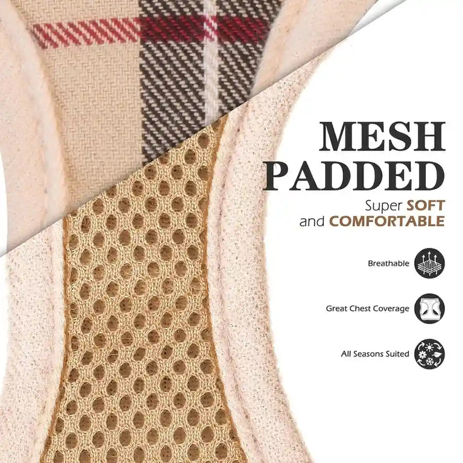 Breathable Mesh Dog Harness India – No-Pull Adjustable Vest