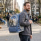 Side view of a Bubble Pet Backpack showing the transparent polycarbonate window and side ventilation holes.