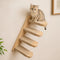 Cat Climbing Shelf Wall Mounted – Four Step Jute Scratching Stairway Perch Platform