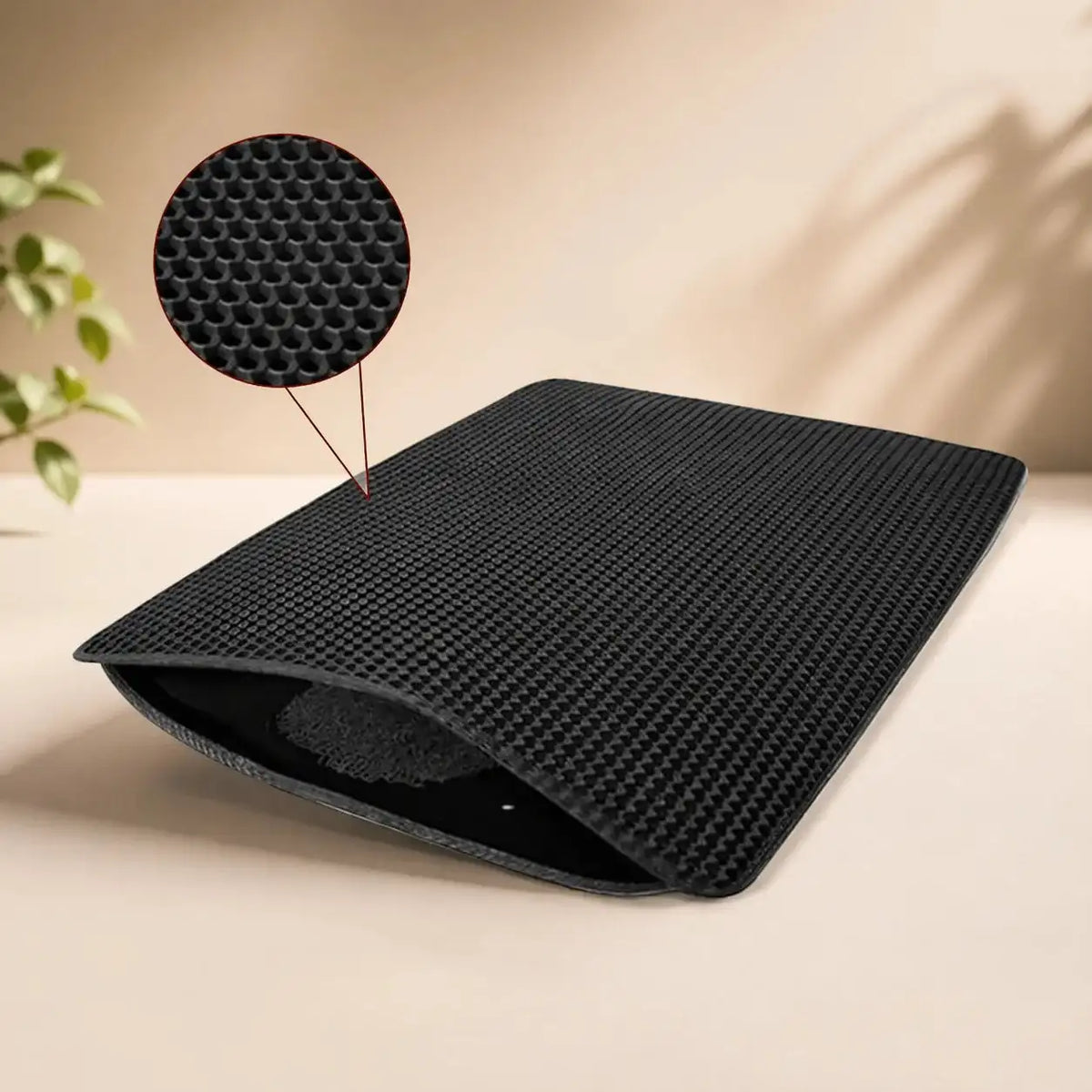 Cat Litter Trapping Mat – Double Layer Honeycomb, Waterproof & Non-Slip Design