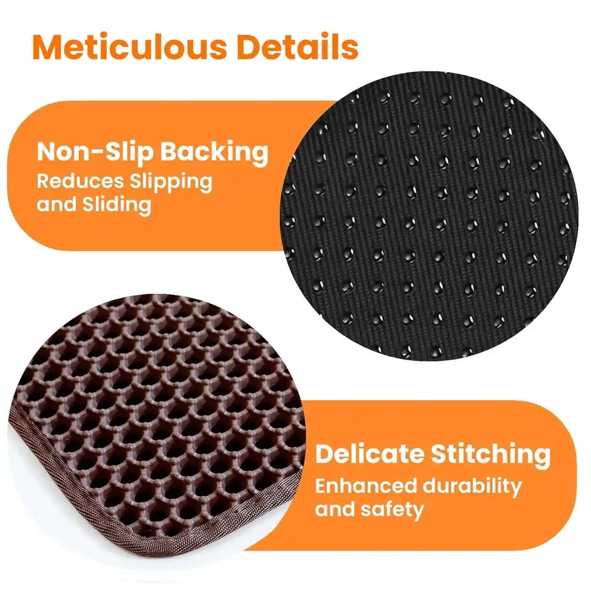 Cat Litter Trapping Mat – Double Layer Honeycomb, Waterproof & Non-Slip Design