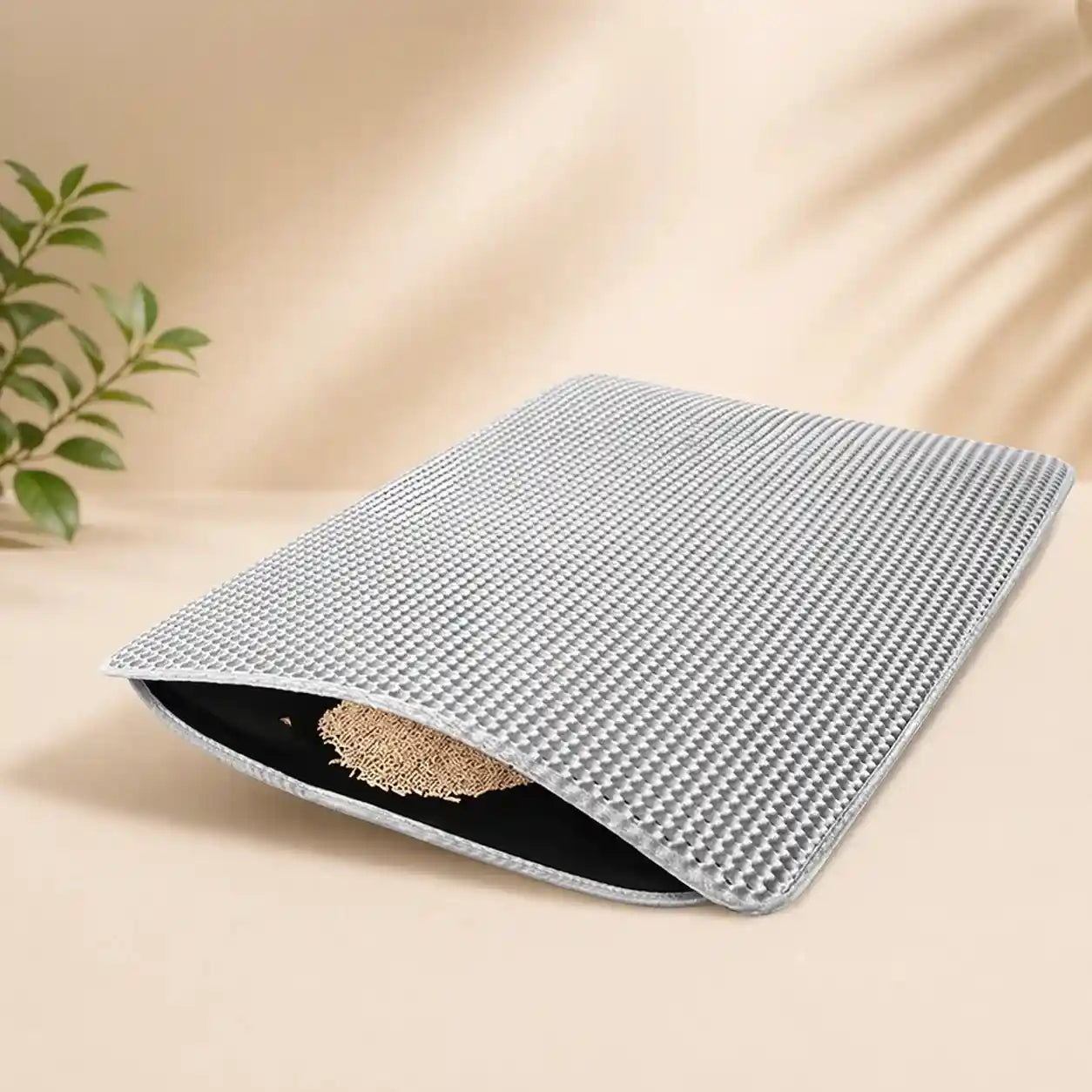 Cat Litter Trapping Mat – Double Layer Honeycomb, Waterproof & Non-Slip Design
