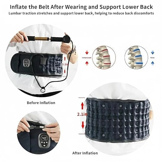 Decompression Belt India – Inflatable Lumbar Traction Brace