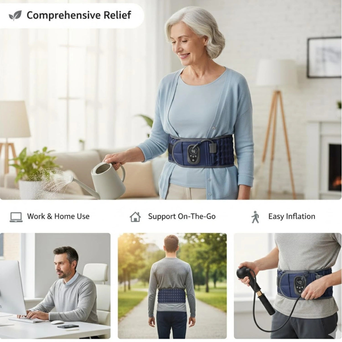 Decompression Belt India – Inflatable Lumbar Traction Brace