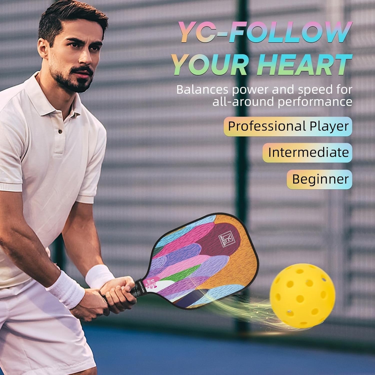 Pickleball Paddles Set of 2(Orange)2