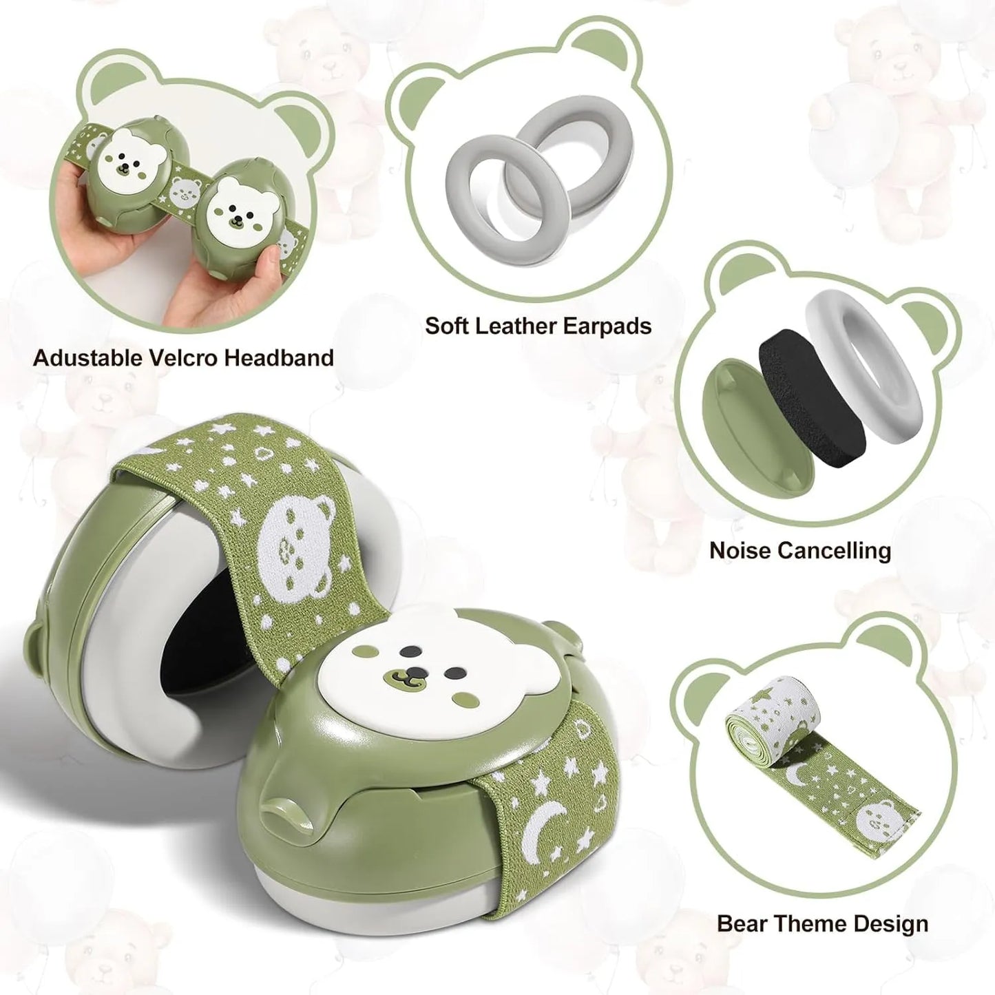 Onomie Muffy Baby Ear Protectiongrrn2