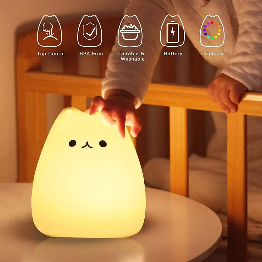 GLOWSERIES Kitty Night Lamp for Kids564