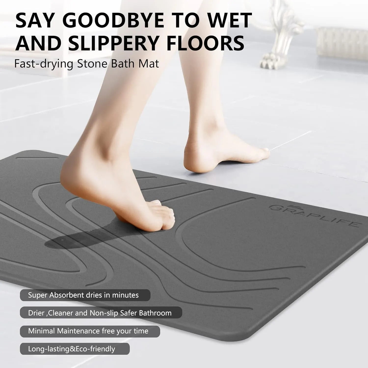 Graplife Stone Bath Mat
