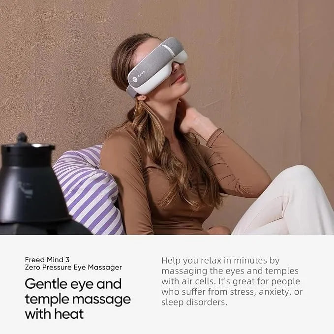 Eye Massager with Heat India – Bluetooth Compression Mask