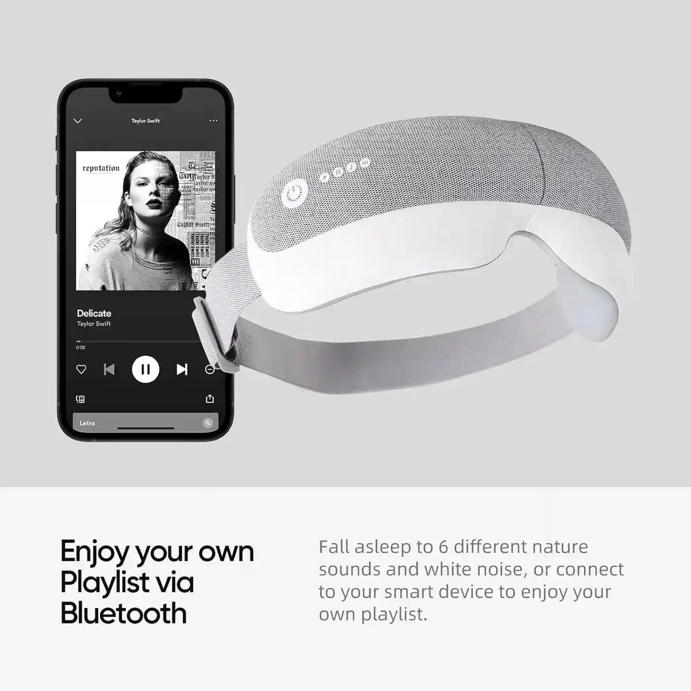 Eye Massager with Heat India – Bluetooth Compression Mask