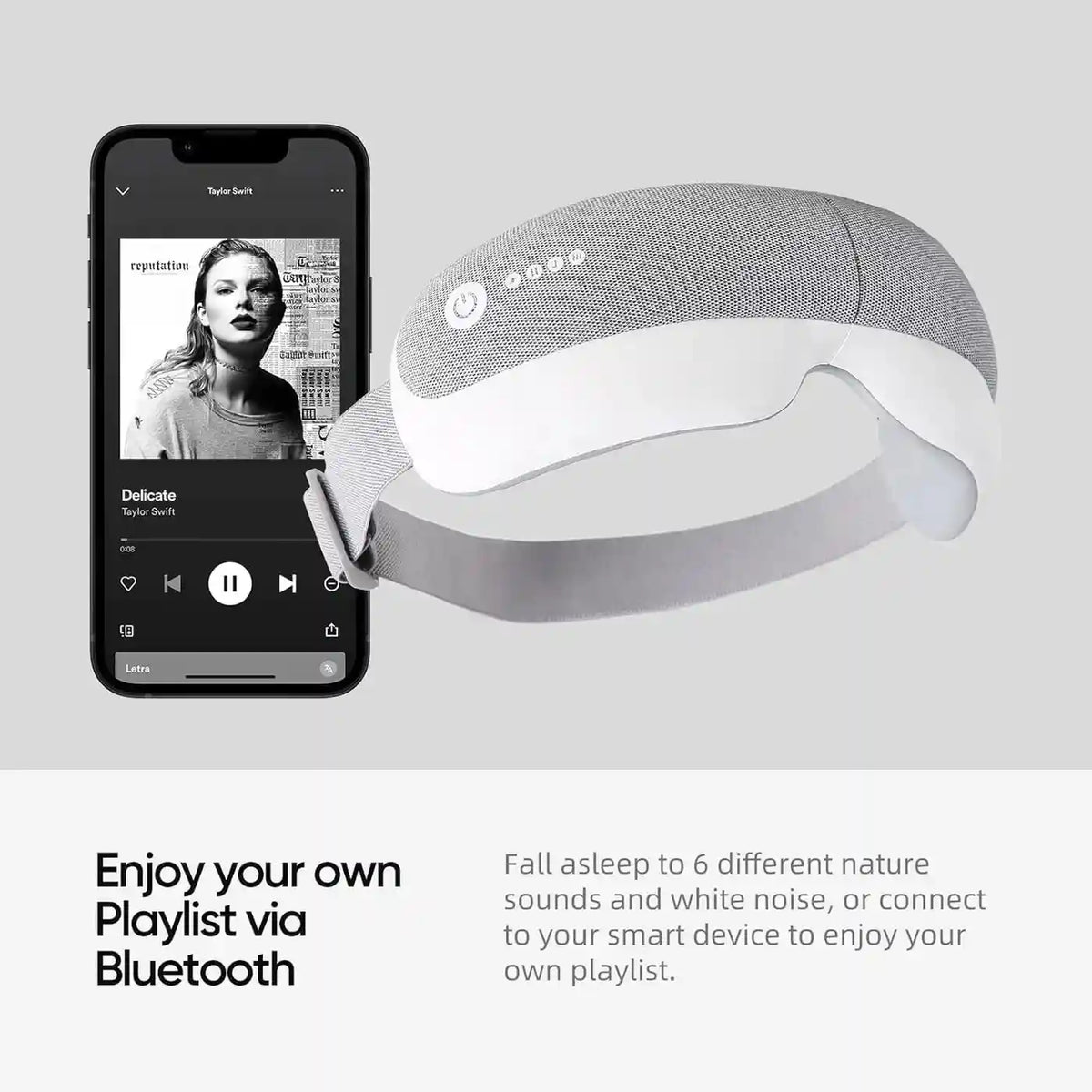 Eye Massager with Heat India – Bluetooth Compression Mask