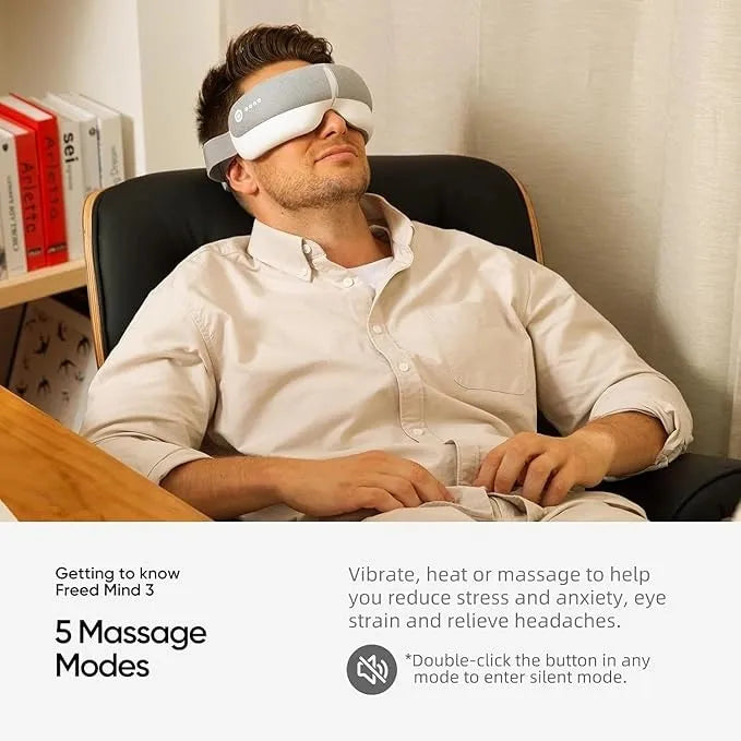Eye Massager with Heat India – Bluetooth Compression Mask