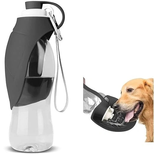 Foldable Dog Water Bottle – Portable Pet Water Bottle for Dogs & Cats Outdoor Walking Hiking Travel