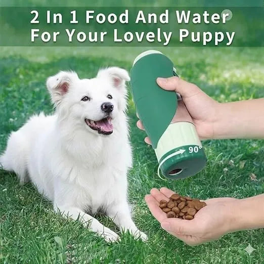 Foldable Dog Water Bottle – Portable Pet Water Bottle for Dogs & Cats Outdoor Walking Hiking Travel