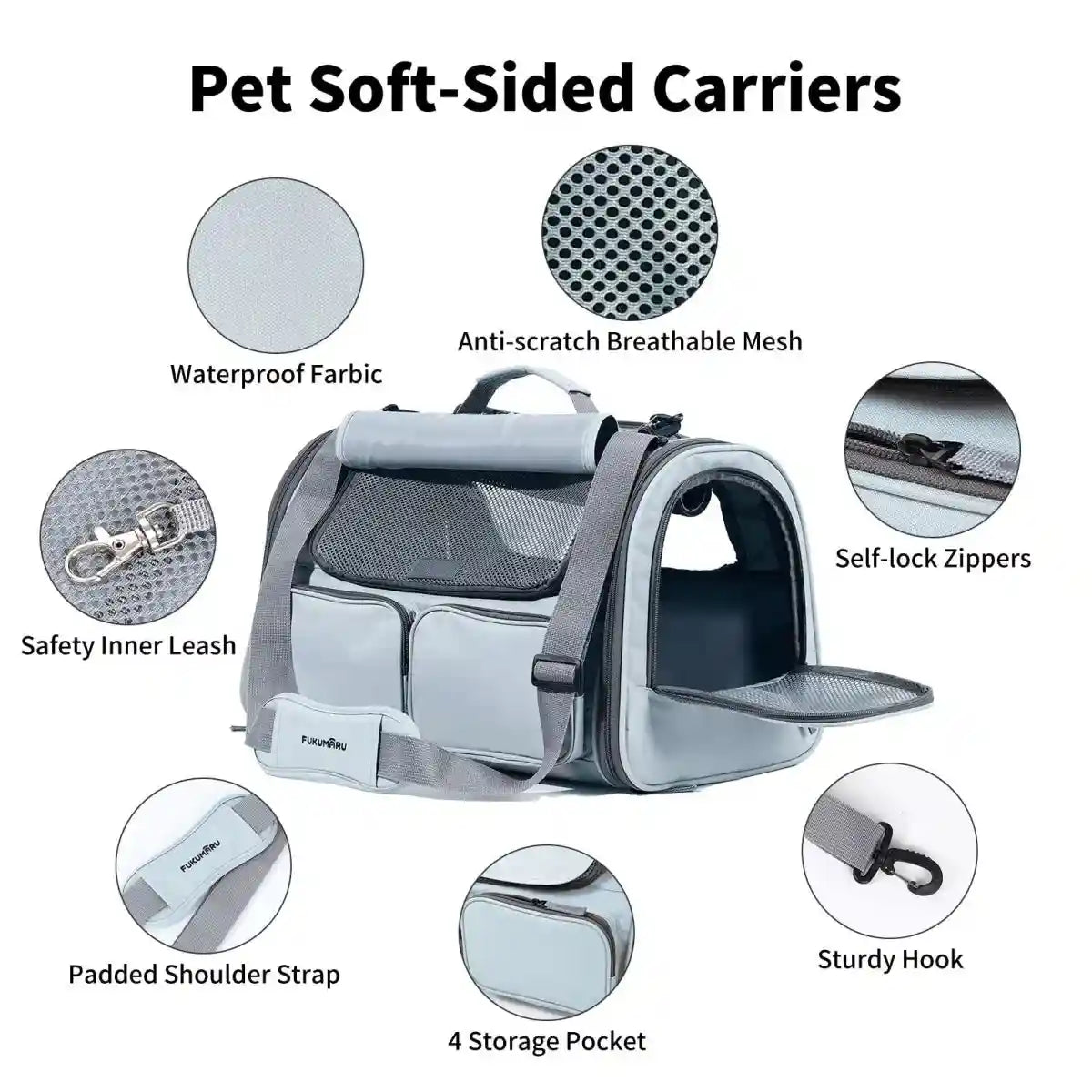 Pet Carrier Bag – Travel & Outdoor Breathable Case (Set of 1)