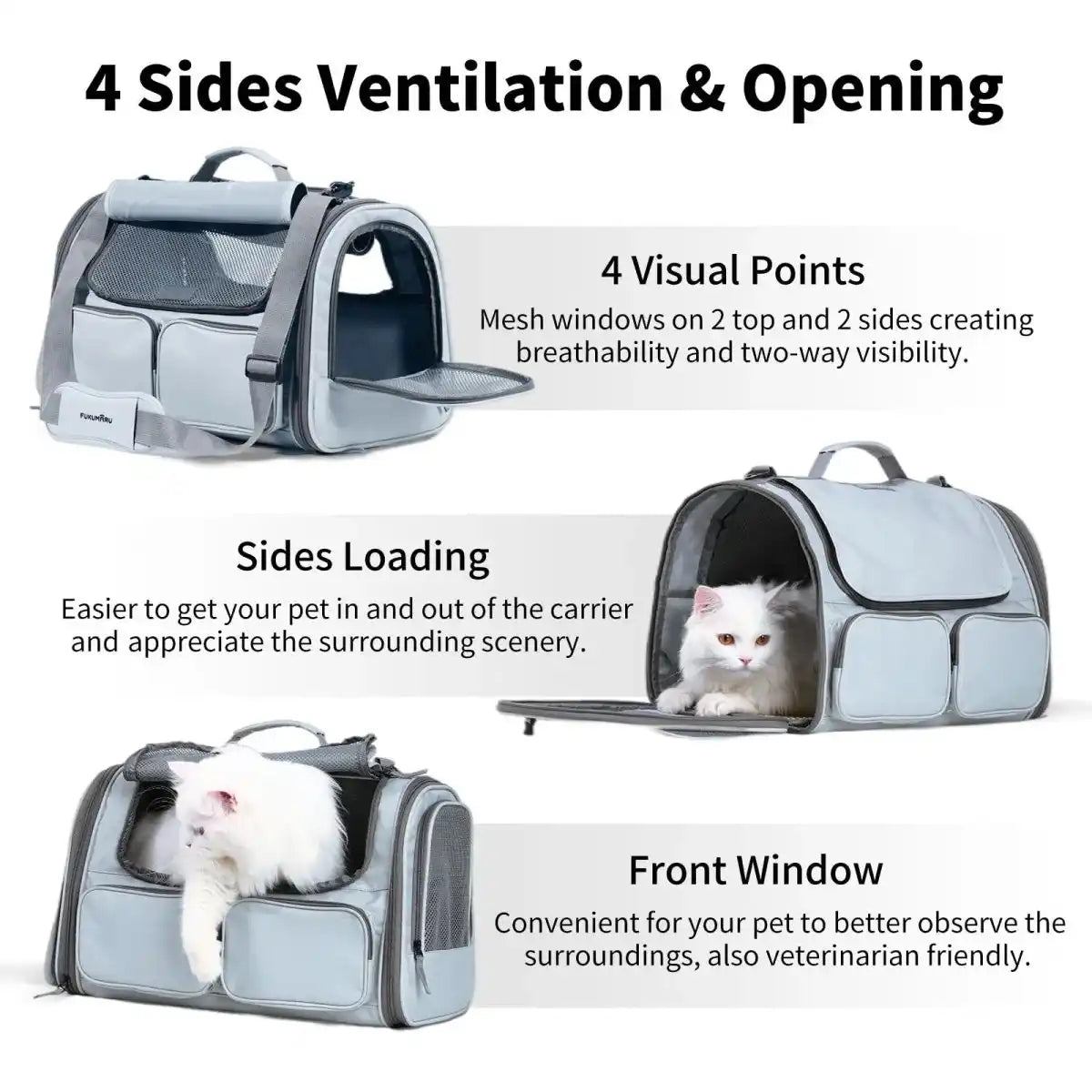 Pet Carrier Bag – Travel & Outdoor Breathable Case (Set of 1)