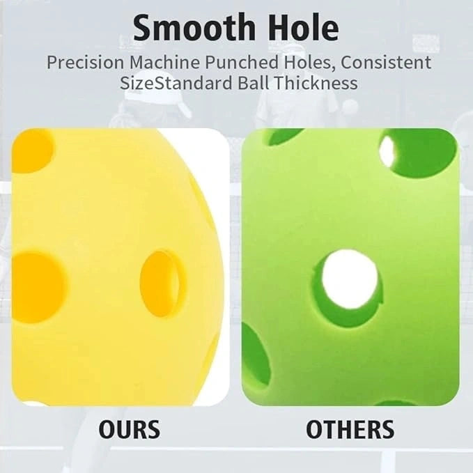 Pickleball Balls India – 40-Hole High Bounce Outdoor Set