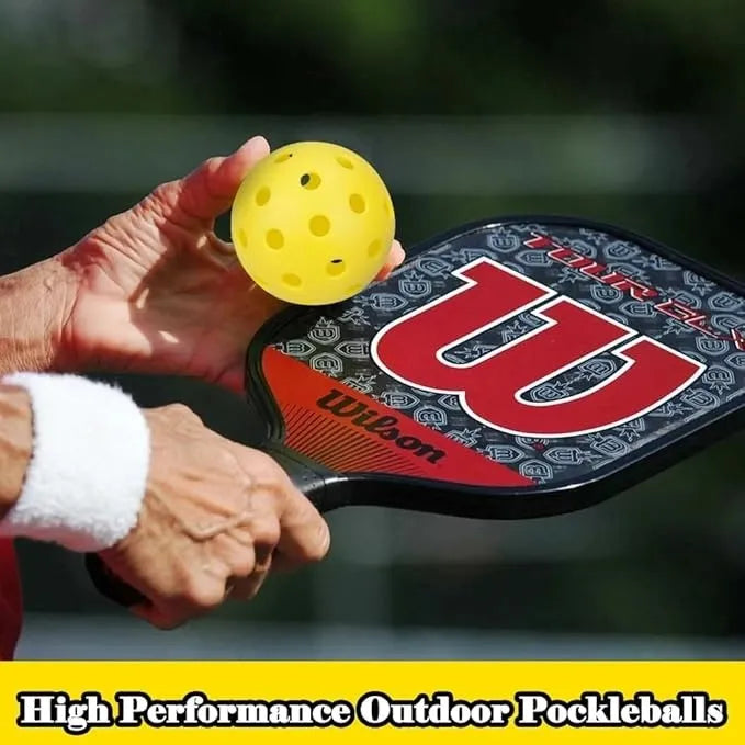 Pickleball Balls India – 40-Hole High Bounce Outdoor Set