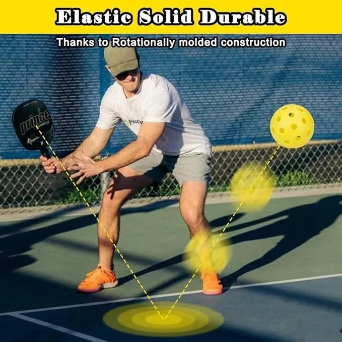 Pickleball Balls India – 40-Hole High Bounce Outdoor Set