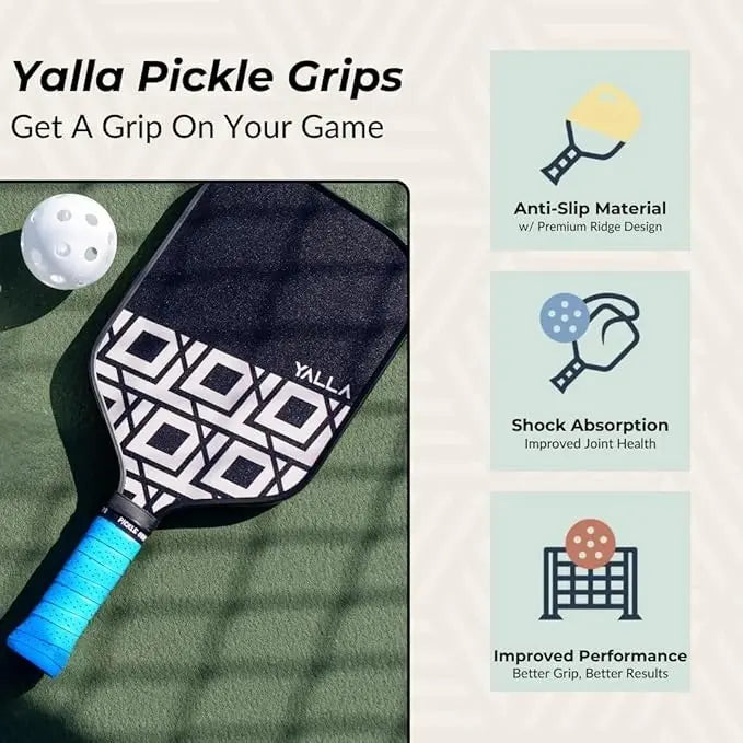 Pickleball Grip Tape India – Moisture-Wicking Wrap 2 Pack