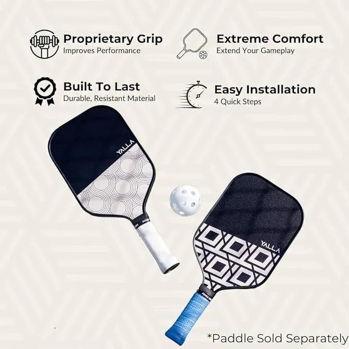 Pickleball Grip Tape India – Moisture-Wicking Wrap 2 Pack