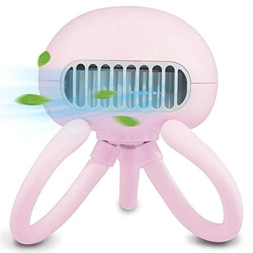 Portable Stroller Fan – Bladeless Flexible Tripod Fan with 3 Speeds