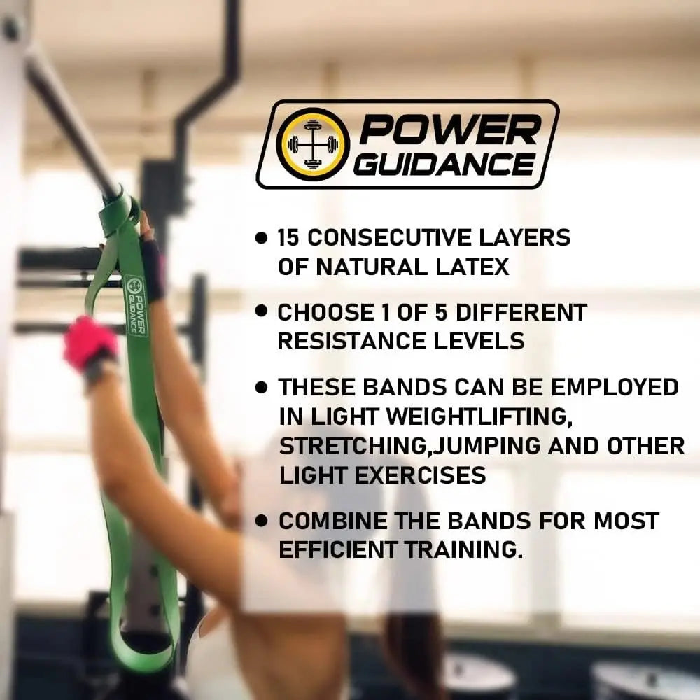 Pull Up Assist Bands India – 5 PCS Resistance Training Set