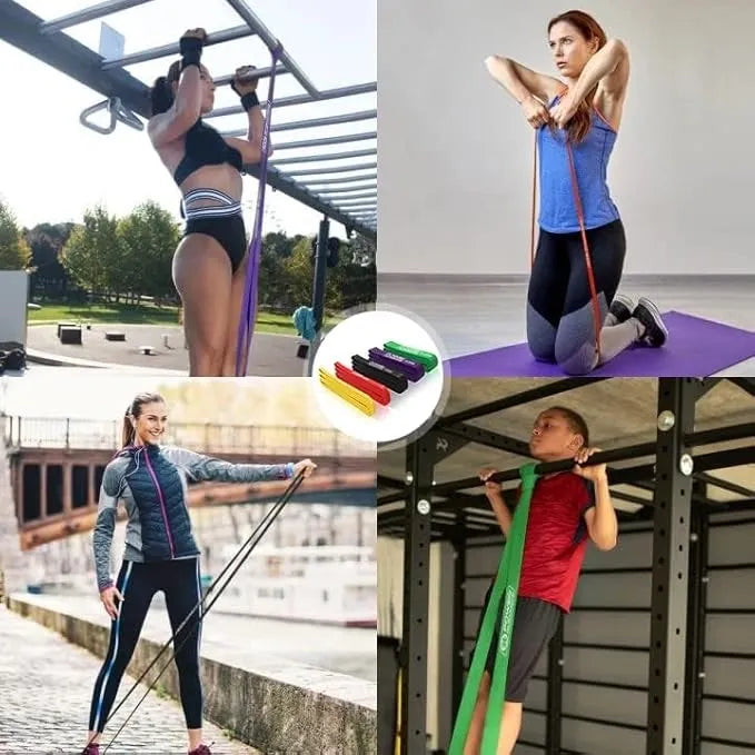 Pull Up Assist Bands India – 5 PCS Resistance Training Set