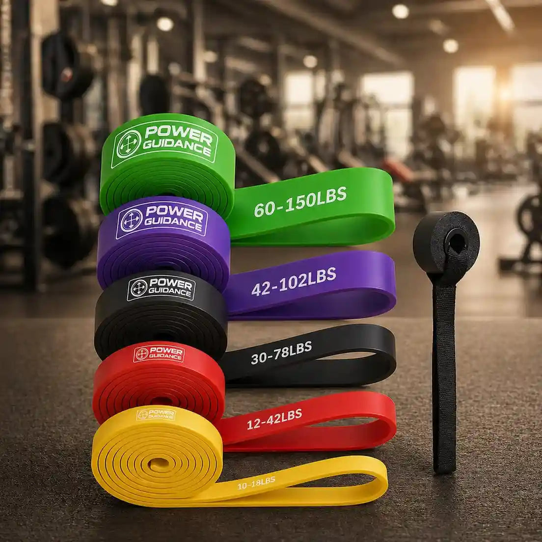 Resistance Bands Set Home Workout for full body strength training and fitness.