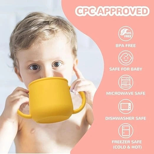 Silicone Baby Sippy Cup India – Spill-Proof Toddler 1-3 Yr