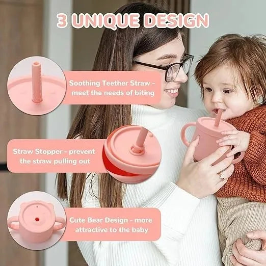 Silicone Baby Sippy Cup India – Spill-Proof Toddler 1-3 Yr