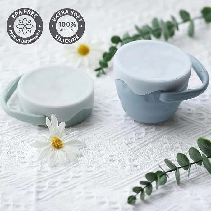 Spill-Proof Baby Snack Cup India – Ginbear Toddler Bowl
