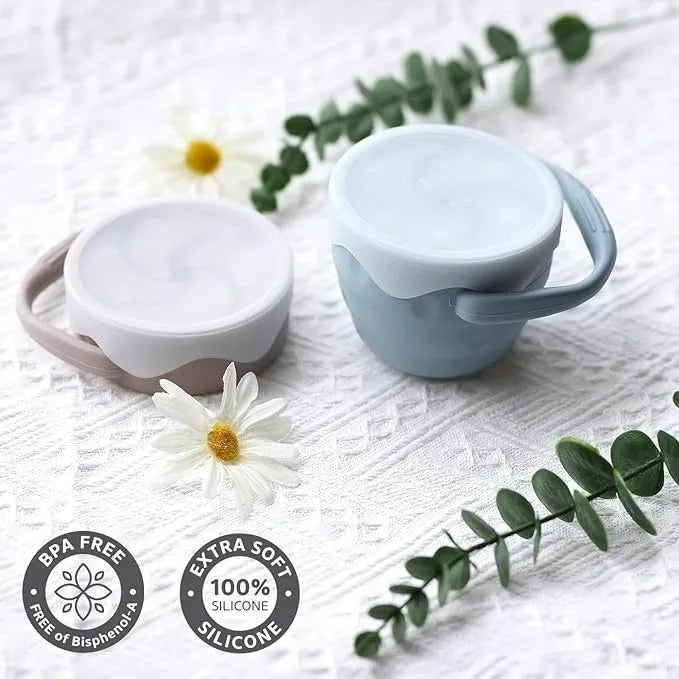 Spill-Proof Baby Snack Cup India – Ginbear Toddler Bowl